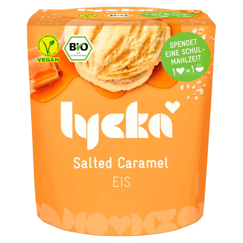 Lycka Bio Salted Caramel Eis vegan 500ml